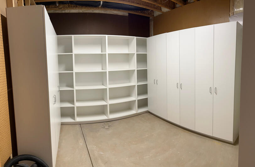 Large White Storage Cabinets