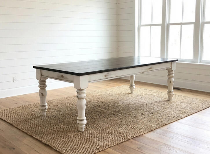 Distressed Farmhouse Dining Table