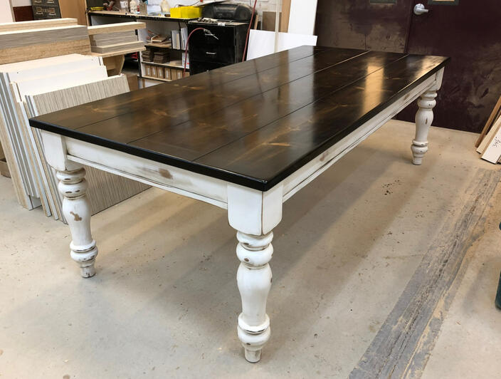 Distressed Farmhouse Dining Table